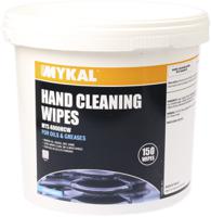 0003dsihandwipes Mykal Industries Wet Hand Wipes, Bucket of 150, 250 x 300mm