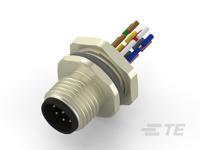 t4171220008-001 TE Connectivity Circular Connector, 8 Contacts, Front, M12 Connector, Plug, Male, IP67, M12 Series