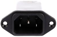 fn9222-10-06 Schaffner 10A, 250 V ac Male Panel Mount IEC Filter FN9222-10-06, Faston None Fuse
