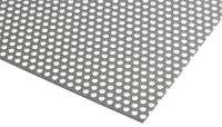 182-8382 RS PRO Stainless Steel Perforated Metal Sheet 500mm x 500mm, 0.55mm Thick