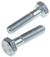 279-694 RS PRO Bright Zinc Plated Steel, Hex Bolt, M10 x 45mm