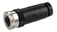 t4110002041-000 TE Connectivity Circular Connector, 4 Contacts, Cable, M12 Connector, Socket, Female, IP67, T411 Series