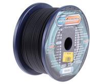 268-100-000 Van Damme 2 Core Microphone Cable Screened, 3.6mm od, 100m, Black