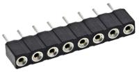 310-87-108-01-640101 8 Way Preci-Dip Straight Through Hole 2.54mm SIL Socket, Solder, 3A 100 V ac, 150 V dc