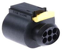 284716-4 TE Connectivity, Micro Timer II Automotive Connector Socket Black Cable Mount 6 Way