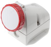 5181656t Scame IP66, IP67 Red Wall Mount 3P + E Industrial Power Socket, Rated At 16A, 415 V