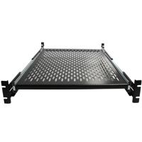 unisldshf19 StarTech.com Black Shelf, 2U, 22.7kg Load, 452mm x 610mm