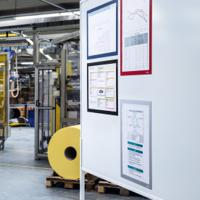 486807 Durable MagneticDURAFRAME® MAGNETIC Blue A3 Metal Information Frame, 446mm Height, 325mm Width