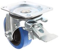 13817222 Guitel Hervieu Braked Swivel Castor Wheel, 300kg Capacity, 125mm Wheel
