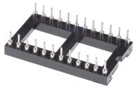 ar-24-hzl-tt ASSMANN WSW 2.54mm Pitch Vertical 24 Way, Through Hole Turned Pin Open Frame IC Dip Socket, 3A