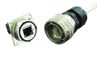rjf71b Amphenol Socapex RJF Series Female RJ45 Connector, Jam Nut, Cat5e Straight 1 Port 8 -Way