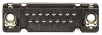 09652217701 HARTING 15 Way Through Hole D-sub Connector Plug, 2.74mm Pitch, with M3 Threaded Inserts