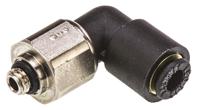 3189-04-19 Legris LF3000 Series Elbow Threaded Adaptor, M5 Male to Push In 4 mm, Threaded-to-Tube Connection Style