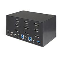 sv231tdpu34k StarTech.com 2 Port 3 USB DisplayPort KVM Switch, 3.5 mm Stereo 3480 x 2160 Maximum Resolution