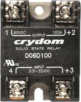 d06d100 Sensata Crydom D06D Series Solid State Relay, 100 A Load, Surface Mount, 60 V dc Load, 32 V Control