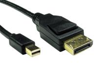 266-8483 RS PRO Male DisplayPort to Male Mini DisplayPort, PVC  Cable, 8K, 2m