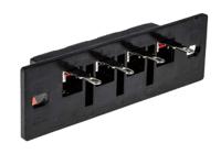 392-683 RS PRO Panel Mount Speaker Terminal Socket, 4 Way, 3ABlack, Quick Connect Termination