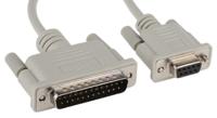 11014618-50 Roline Male 25 Pin D-sub to Female 9 Pin D-sub Serial Cable, 1.8m