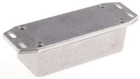 1590afl Hammond 1590 Series Natural Die Cast Aluminium Enclosure, IP54, Flanged, Natural Lid, 92.5 x 38.5 x 27mm