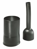 401-29040-129-4-jwm250-po-x-bk HellermannTyton Cable Boot Black, Polyolefin Adhesive Lined, 22.3mm