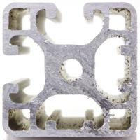 761-3335 RS PRO Silver Aluminium Profile Strut, 40 x 40 mm, 8mm Groove, 2000mm Length