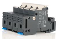 df143nc Schneider Electric 50A Rail Mount Fuse Holder for 14 x 51mm Fuse, 3P+N, 690V ac