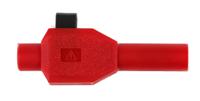 223007-22 Staubli Red Male Banana Plug, 4 mm Connector, Clamp Termination, 10A, 600V, Nickel Plating