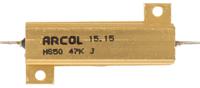 hs50-47k-j Arcol, 47kΩ 50W Wire Wound Chassis Mount Resistor HS50 47K J ±5%