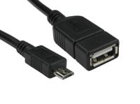 251-3292 RS PRO USB 2.0, Male USB C to Male Micro USB B, 140mm