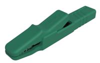 932146104 Hirschmann Test & Measurement Alligator Clip 4 mm Connection, Nickel Plated Brass Contact, 25A, Green