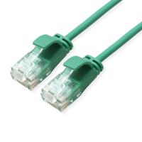 21153936-50 Roline, 3m Cat6a, Green RJ45 to Male RJ45 Male, UTP Unshielded, Terminated LSZH Sheath