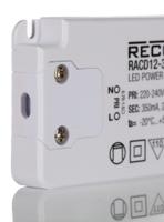 racd12-350-lp Recom LED Driver, 2 → 37V dc Output, 13W Output, 350mA Output, Constant Current