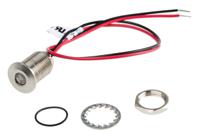 139-3366 RS PRO Red Panel Mount Indicator, 21.6 → 26.4V dc, 10mm Mounting Hole Size, Lead Wires Termination, IP67