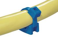 151-00653-kr6g5-etfe-bu HellermannTyton Self Adhesive Blue Cable Tie Mount 11.8 mm x 17.8mm, 6.4mm Max. Cable Tie Width