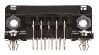5747844-4 TE Connectivity Amplimite HD-20 9 Way Right Angle Through Hole D-sub Connector Socket, 2.74mm Pitch, with 4-40 UNC