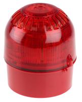psc-0013 Klaxon Sonos Series Red Sounder Beacon, 17 → 60 V dc, Wall Mount, 106dB at 1 Metre