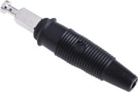 972518100 Hirschmann Test & Measurement Black Male Banana Plug, 4 mm Connector, Solder Termination, 32A, 30 V ac, 60V dc, Nickel