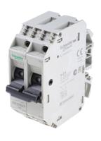 gb2db07 Schneider Electric 2A 2P Pole Thermal Magnetic Circuit Breaker, 277 V ac, 415 V ac GB2