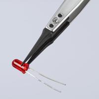 92-81-02 Knipex 130 mm, Stainless Steel, Carbon Fibre Reinforced Plastic, Smooth, ESD Tweezer