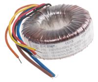 173-0187 RS PRO 230V ac, 2 x 15V ac Toroidal Transformer, 80VA 2 Output