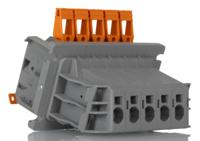 1821083 Phoenix Contact PLW 16-6/5-10 Series Feed Through Terminal Block, 5-Contact, 10mm Pitch, Panel Mount, 1-Row, Screw