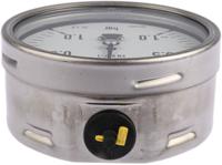 192-6292 RS PRO G 1/2 Analogue Pressure Gauge 1bar Bottom Entry 100mm Outside Diameter, With RS Calibration