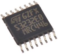 st3232ebtr STMicroelectronics ST3232EBTR Line Transceiver, 16-Pin TSSOP