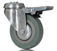 828-6344 RS PRO Braked Swivel Castor Wheel, 70kg Capacity, 75mm Wheel