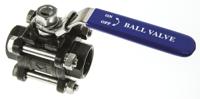 764-4238 RS PRO Stainless Steel Full Bore, 2 Way, Ball Valve, Threaded, BSPP 3/4in