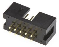 t821110a1s100ceu Amphenol Communications Solutions T821 Series Straight Through Hole PCB Header, 10 Contact(s), 2.54 mm Pitch, 2 Row,