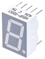 hdsp-5551 HDSP-5551 Avago 7-Segment LED Display, CA Red 1.48 mcd RH DP 14.2mm