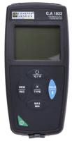 p01654822 Chauvin Arnoux CA 1822 Wired Digital Thermometer for Multipurpose Use, E, J, K, N, R, S, T Probe, 2 Input(s) - With RS