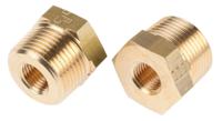 0163-27-13 Legris Brass Pipe Fitting, Straight Threaded Reducer, Male R 3/4in to Female G 1/4in