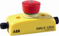 2tla030051r0200-smile-12-ea ABB Jokab Smile 12 EA Series Twist Release Illuminated Emergency Stop Push Button, Panel Mount, 2NC, IP65